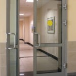 Алюминиевая дверь для школ и детских садов GFTD754